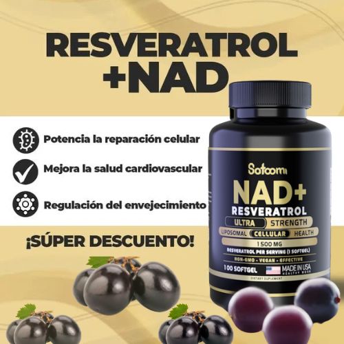 NAD + RESVERATROL SATOMI 100 CAPSULAS