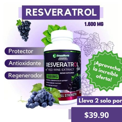 RESVERATROL CAPSULA X 100 UNIDADES