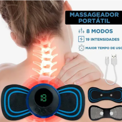 MINI MASAJEADOR EELECTRICO RECARGABLE - PORTATIL Y SILENCIOSO