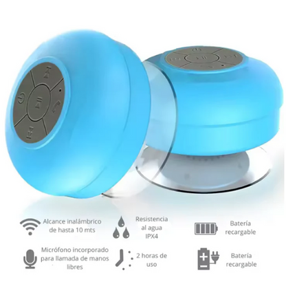PARLANTE BLUETOOTH PORTATIL PARA DUCHA