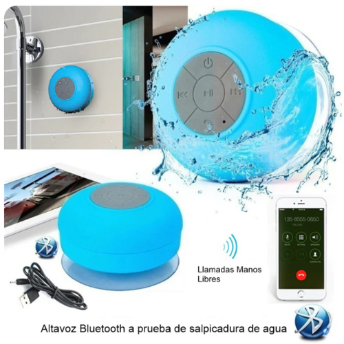 PARLANTE BLUETOOTH PORTATIL PARA DUCHA